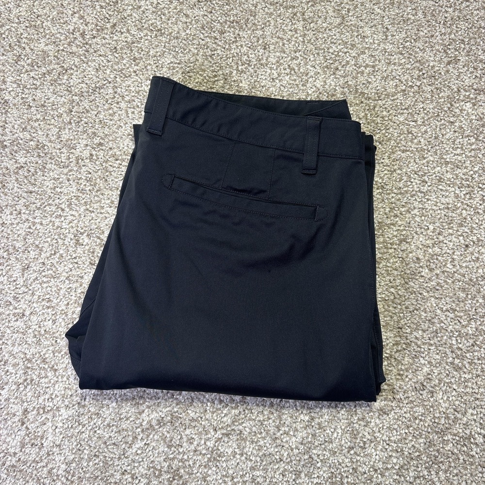Rhone Commuter Pants Mens 35 Black Flat Front Technical Trousers 100161 HO19